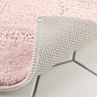 Town And Country Windowpane Blush Bath Rug