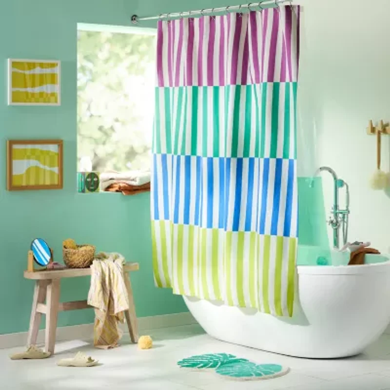 Town And Country Adeline Green Shower Curtain