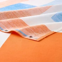 Town And Country Lucy Orange Shower Curtain