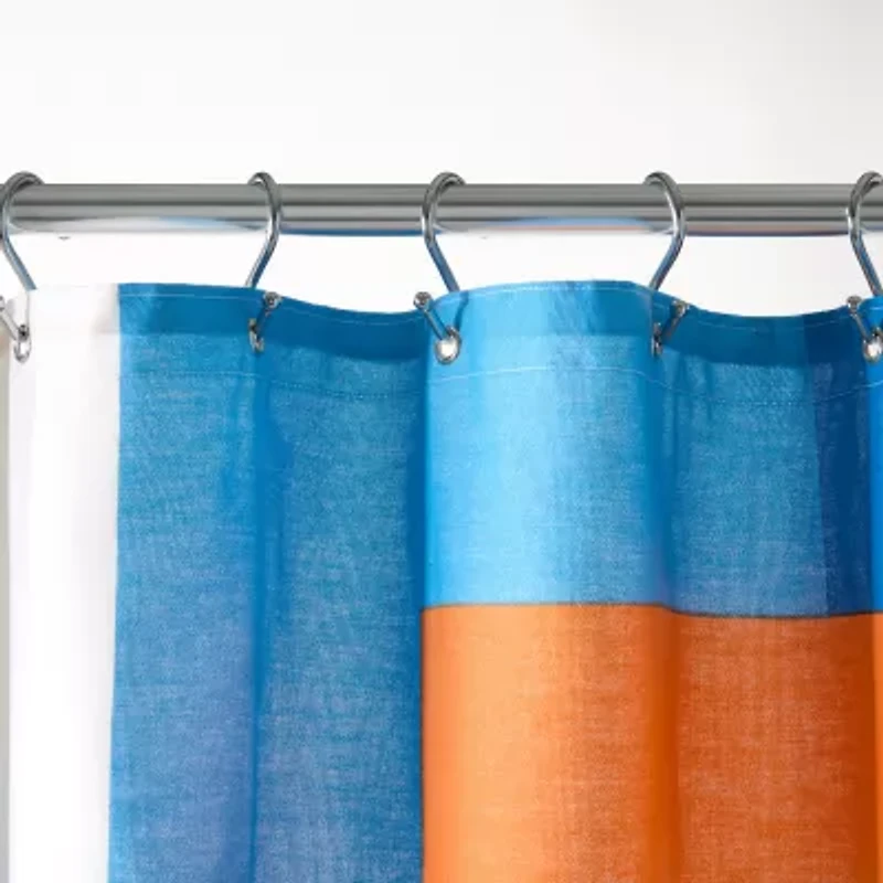 Town And Country Lucy Orange Shower Curtain