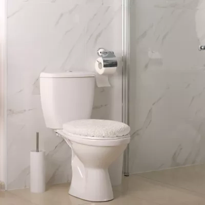 Town And Country White Toilet Lid Cover