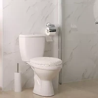 Town And Country White Toilet Lid Cover