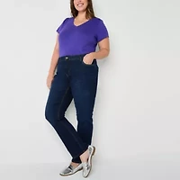 Liz Claiborne Plus Womens Mid Rise Bootcut Jean