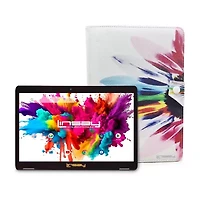 LINSAY® 10.1 Octa Core 128Gb Android 15 Tablet Rainbow Case