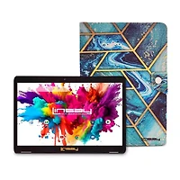 LINSAY® 10.1 Octa Core 128Gb Android 15 Tablet Art Shape Case