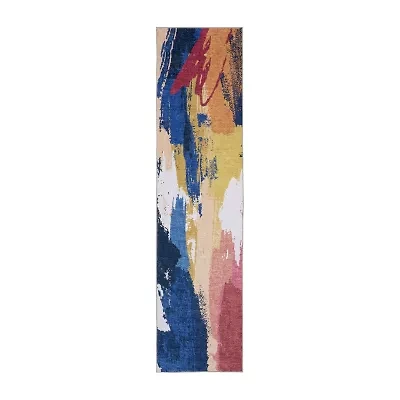 Covington Home Savannah Paint 24"X96" Indoor Rectangular Runner