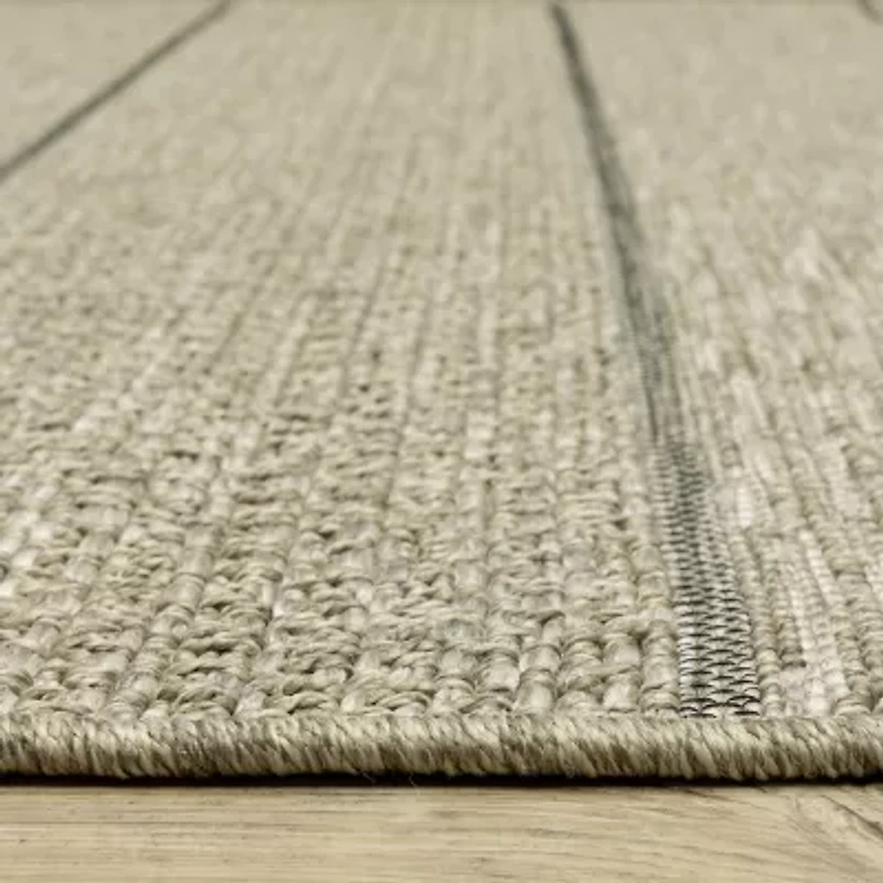 Covington Home Trinidad Stripe 22"X90" Indoor Outdoor Rectangular Runner