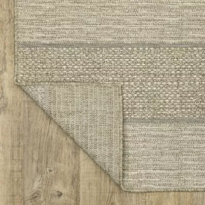 Covington Home Trinidad Stripe Indoor Outdoor Rectangular Area Rug