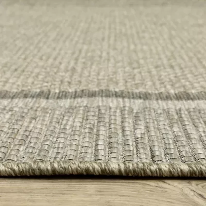 Covington Home Trinidad Casual Border Indoor Outdoor Rectangular Area Rug