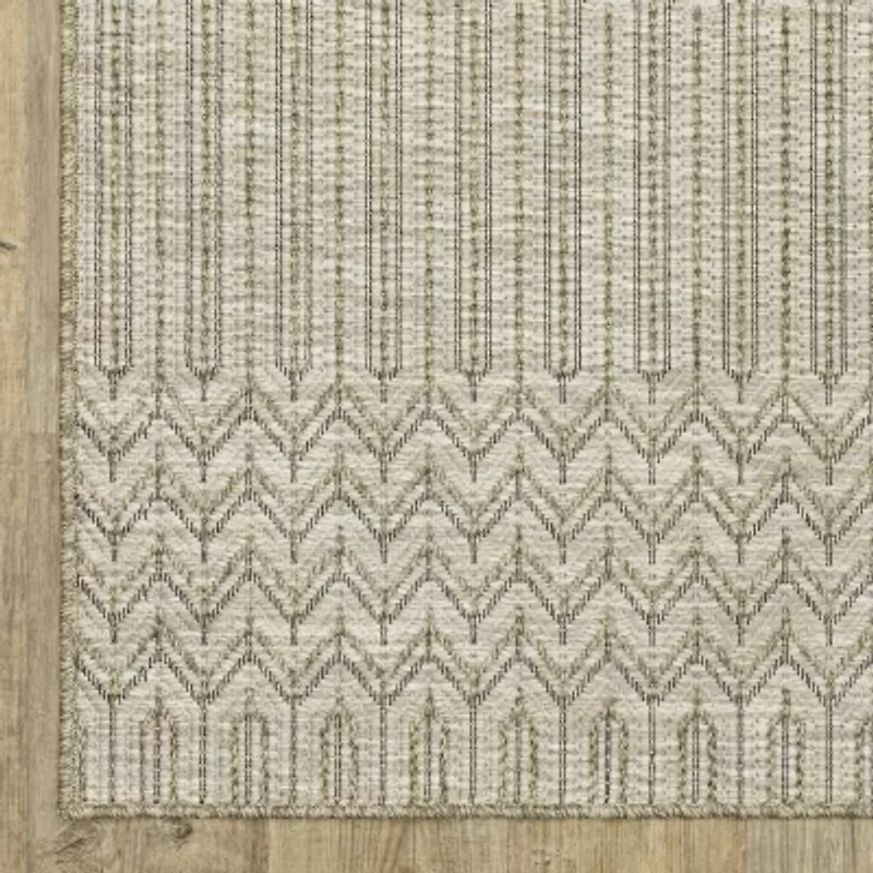 Covington Home Trinidad Woven Textured 22"X90" Indoor Outdoor Rectangular Runner
