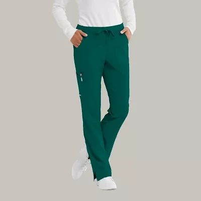 Skechers Sk201 Reliance 3-Pocket Mid-Rise Straight Leg Womens Plus Tall Tag Free Stretch Fabric Moisture Wicking Scrub Pant