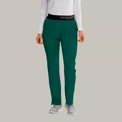 Skechers Sk202 Breeze 3-Pocket Mid-Rise Straight Leg Womens Petite Tag Free Stretch Fabric Moisture Wicking Scrub Pant