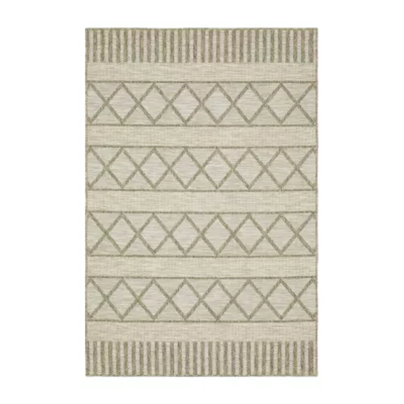 Covington Home Trinidad Geometric Stripes 36"X60" Indoor Outdoor Rectangular Accent Rug