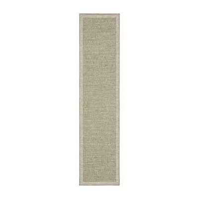 Covington Home Trinidad Textured Solid 22"X90" Indoor Outdoor Rectangular Runner