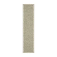 Covington Home Trinidad Textured Solid 22"X90" Indoor Outdoor Rectangular Runner