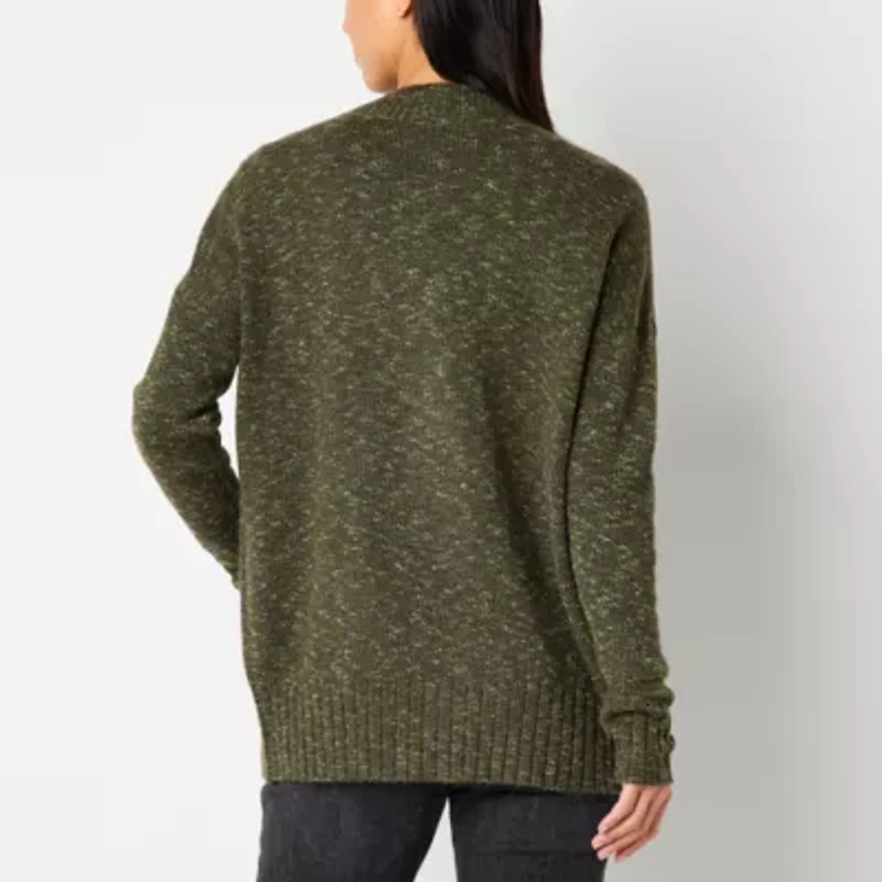 a.n.a Womens Long Sleeve Button Open Front Cardigan