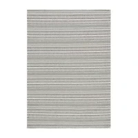 Martha Stewart Joan Stripe Water Resistant Indoor Rectangular Area Rug