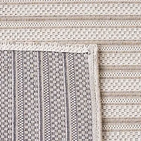 Martha Stewart Juno Stripe Water Resistant Indoor Rectangular Area Rug