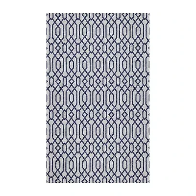 Martha Stewart Luna Geometric Water Resistant Indoor Rectangular Area Rug