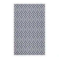 Martha Stewart Luna Geometric Water Resistant Indoor Rectangular Area Rug