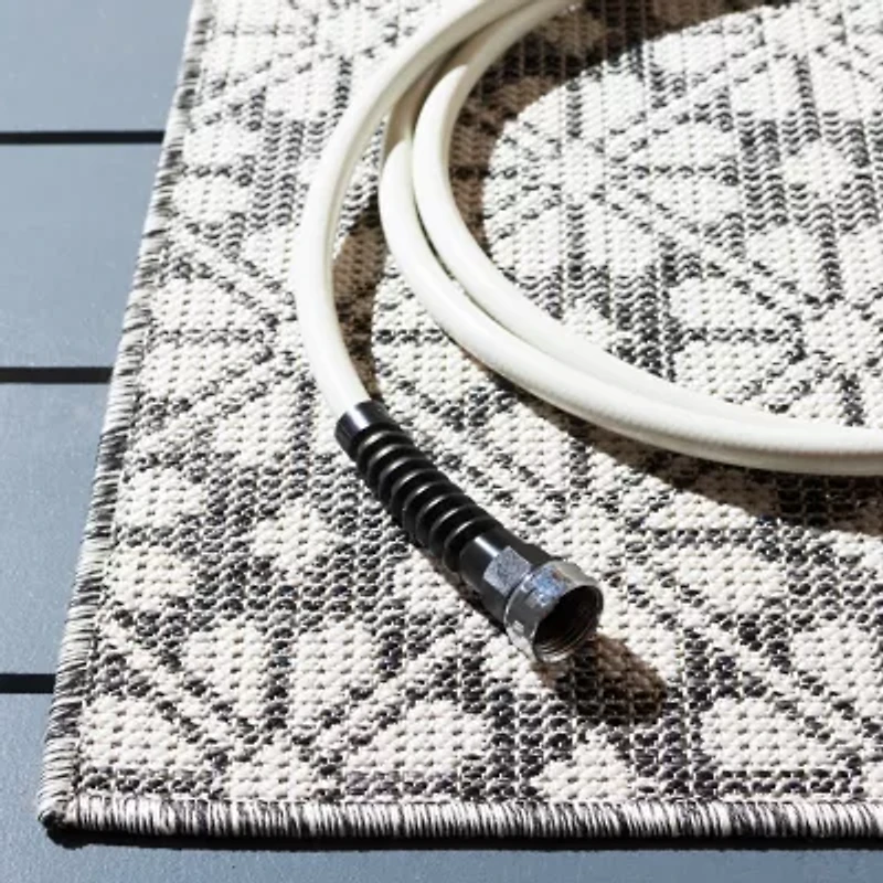 Martha Stewart Kalden Floral Water Resistant Indoor Rectangular Area Rug