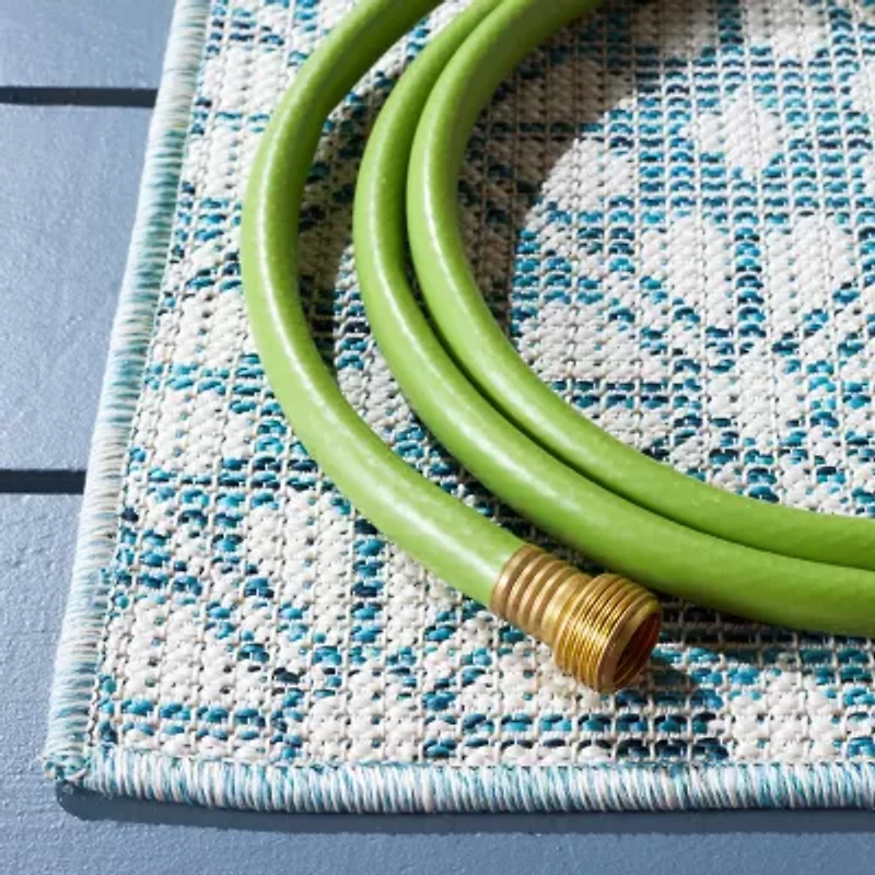 Martha Stewart Kalden Floral Water Resistant Indoor Rectangular Area Rug