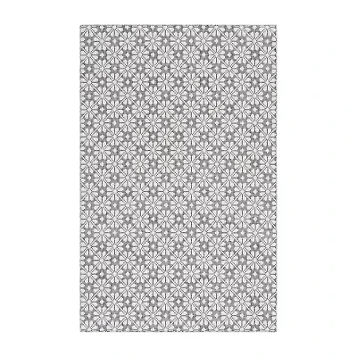 Martha Stewart Kalden Floral Water Resistant Indoor Rectangular Area Rug