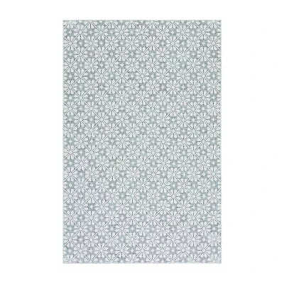 Martha Stewart Kalden Floral Water Resistant Indoor Rectangular Area Rug