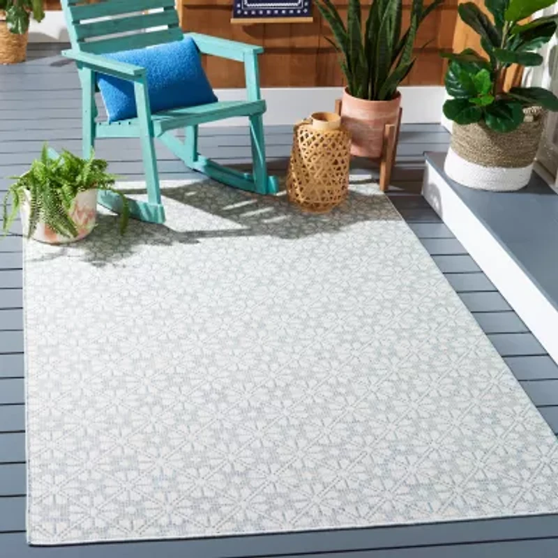 Martha Stewart Kalden Floral Water Resistant Indoor Rectangular Area Rug