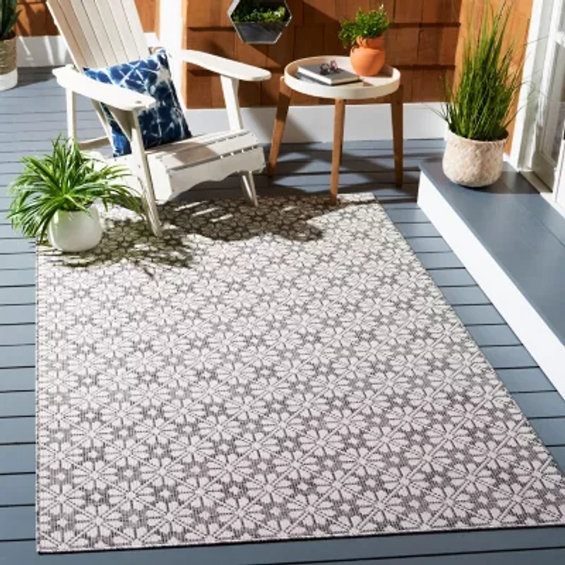 Martha Stewart Kalden Floral Water Resistant Indoor Rectangular Area Rug