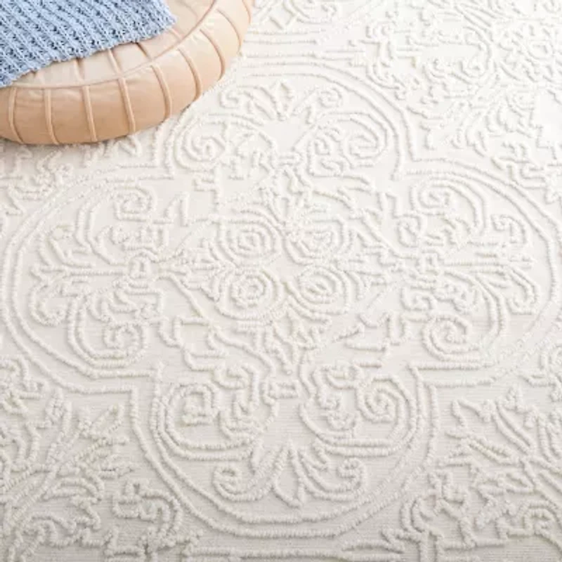 Martha Stewart Nora Medallion Hand Tufted Indoor Rectangular Area Rug