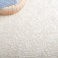Martha Stewart Nora Medallion Hand Tufted Indoor Rectangular Area Rug
