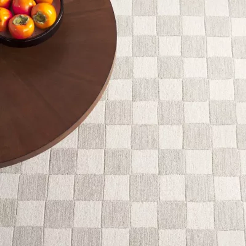 Martha Stewart Amrita Geometric Hand Tufted Indoor Rectangle Area Rug
