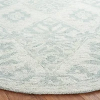 Martha Stewart Deena Floral Hand Tufted 7' X 7' Indoor Round Area Rug