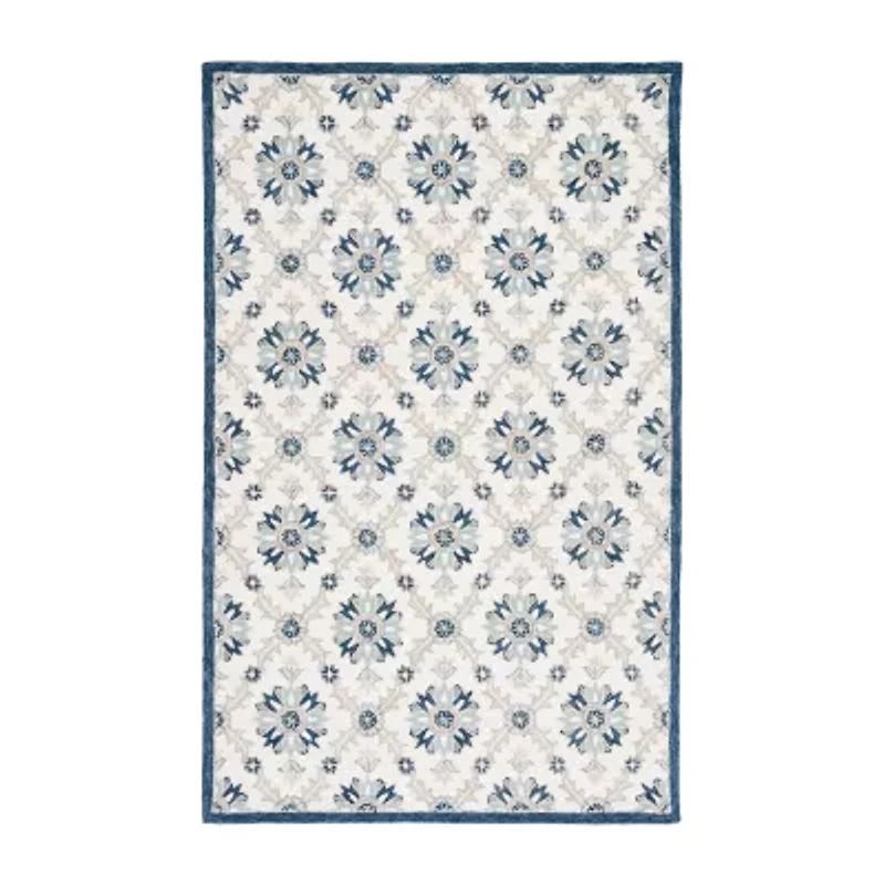 Martha Stewart Ivy Floral Hand Tufted Indoor Rectangle Area Rug
