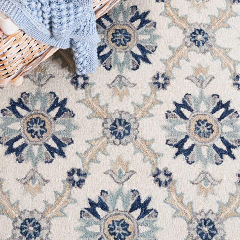 Martha Stewart Ivy Floral Hand Tufted Indoor Rectangle Area Rug