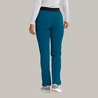 Skechers Sk202 Breeze 3-Pocket Mid-Rise Straight Leg Womens Plus Tall Tag Free Stretch Fabric Moisture Wicking Scrub Pant