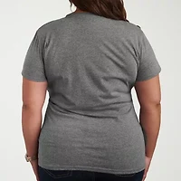 Military Mom Womens Crew Neck Short Sleeve Plus T-Shirt
