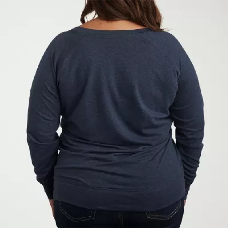 Nurse Womens Plus Crew Neck Long Sleeve T-Shirt