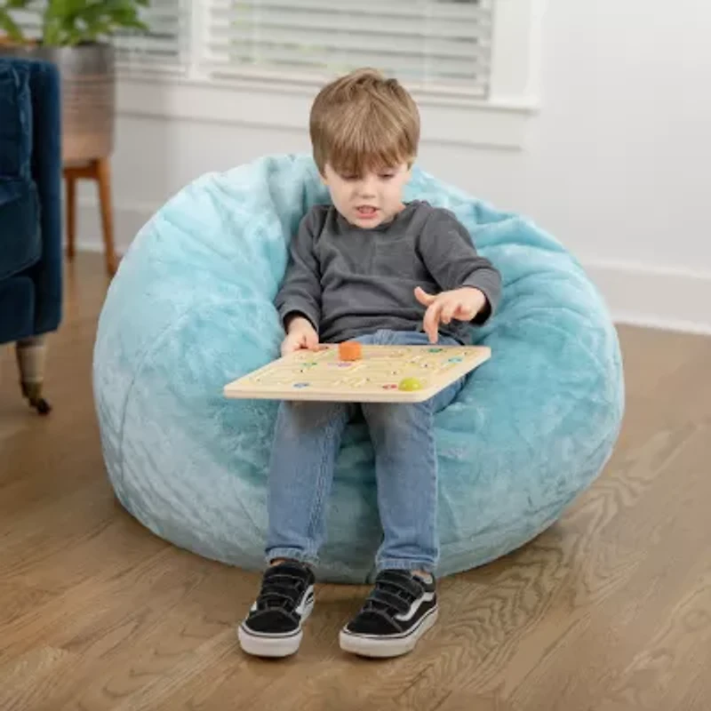 Dillion Bean Bag Furry Chair