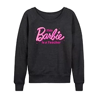 Teacher Womens Long Sleeve Regular Fit Barbie Graphic T-Shirt
