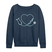 Nurse Womens Long Sleeve Regular Fit Graphic T-Shirt