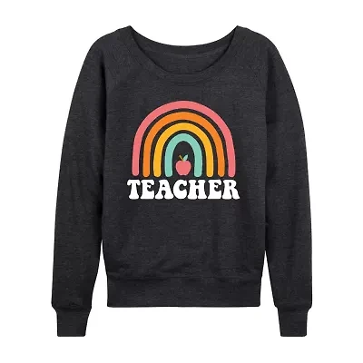 Teacher Womens Long Sleeve Regular Fit Graphic T-Shirt