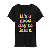 It’S A Good Day Womens Short Sleeve Regular Fit Graphic T-Shirt