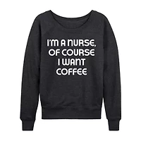 Nurse Womens Long Sleeve Regular Fit Graphic T-Shirt