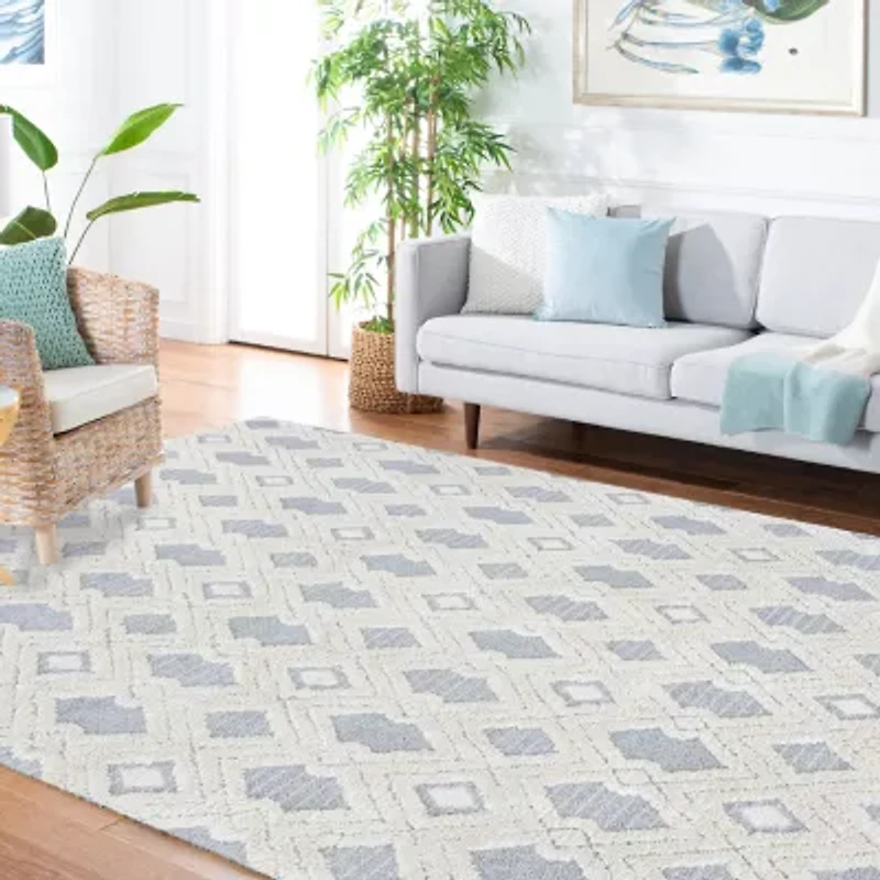 Martha Stewart Mia Geometric 4'X6' Indoor Rectangular Area Rug