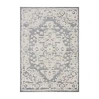 Martha Stewart Sheris Abstract Washable 4' X 6' Indoor Rectangular Area Rug