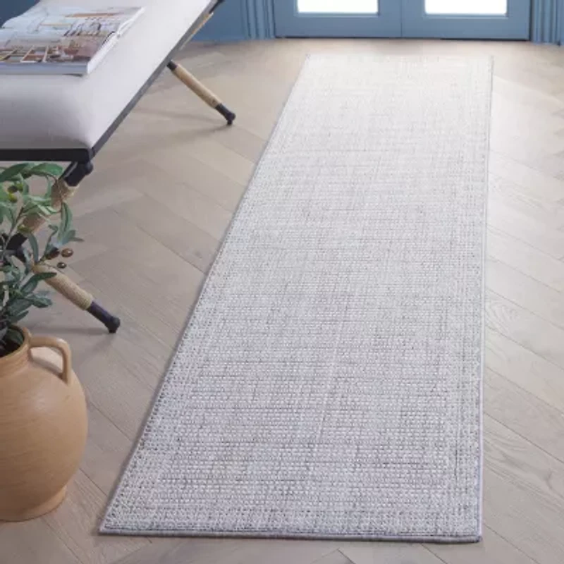 Martha Stewart Britt Stripe 26" X 96" Indoor Rectangular Runner"