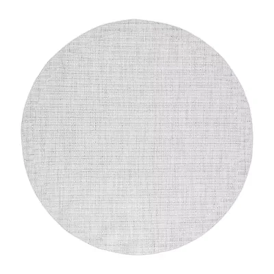 Martha Stewart Britt Stripe 6'7" X 6'7" Indoor Round Area Rug"