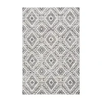 Martha Stewart Dana Geometric Washable 4' X 6' Indoor Rectangular Area Rug